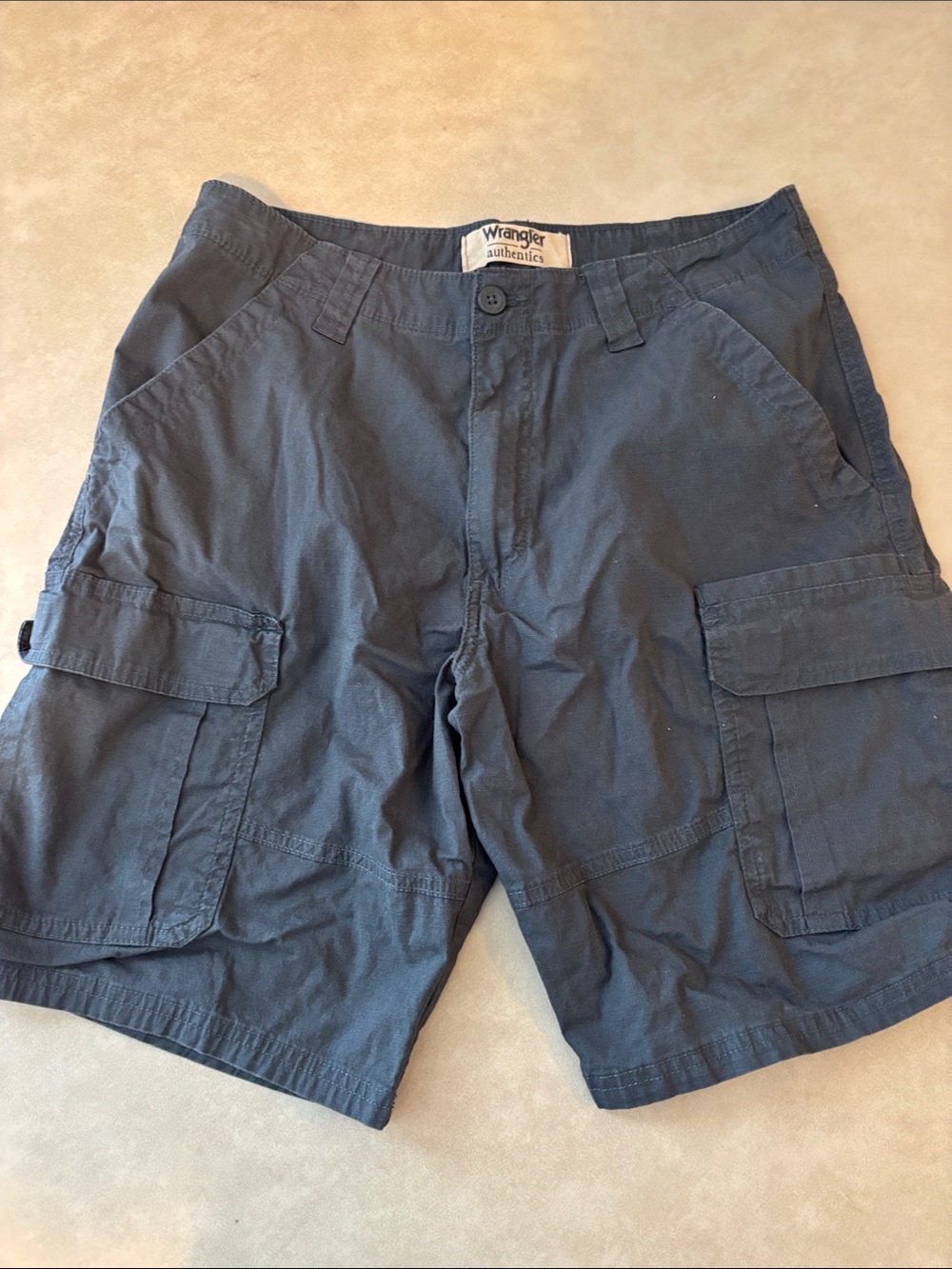 Wrangler Men's Cargo Shorts - Navy Blue